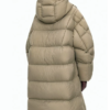 Custom Women's Khaki Puffer Jacket - view 2