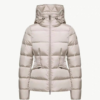Custom Women's Down Filled Quilted Champagne Puffer Jacket - view 3
