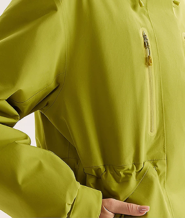 Custom Women's Down Filled Green Puffer Jacket - view 4