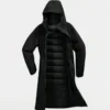 Custom Women's Down Filled Black Puffer Jacket - view 4