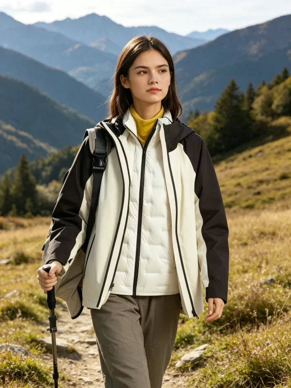 Custom Women's Down Filled Contrast Color Cropped Puffer Jacket Custom Women's Down Filled Contrast Color Cropped Puffer Jacket