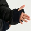 Custom Women's Cropped Washed Black Puffer Jacket - view 3