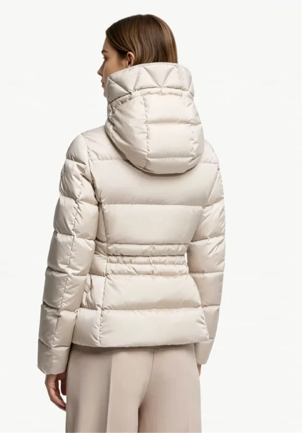 Custom Women's Down Filled Quilted Champagne Puffer Jacket - view 2