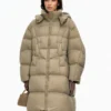 Custom Women's Khaki Puffer Jacket