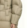 Custom Women's Khaki Puffer Jacket - view 3