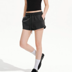 Custom Women's French Terry 400 GSM Dark Grey Shorts