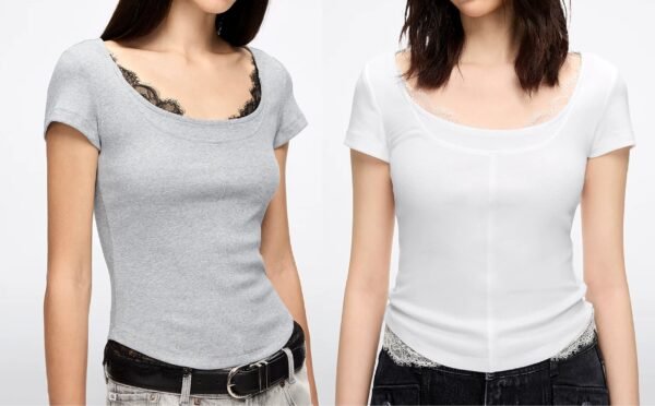 Custom Women's Organic Cotton U-Neck T-Shirt