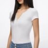 Custom Women's Slub Cotton Henley T-Shirt - view 2