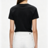 Custom Women's Slub Cotton Black T-Shirt - view 3