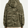 Custom Women's Olive Camouflage Print Oversized Hoodie - view 2
