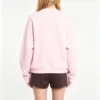 Custom Women's Digital Graphic Print Pink Crew-Neck Sweatshirt - view 2 Custom Women's Digital Graphic Print Pink Crew-Neck Sweatshirt - view 2